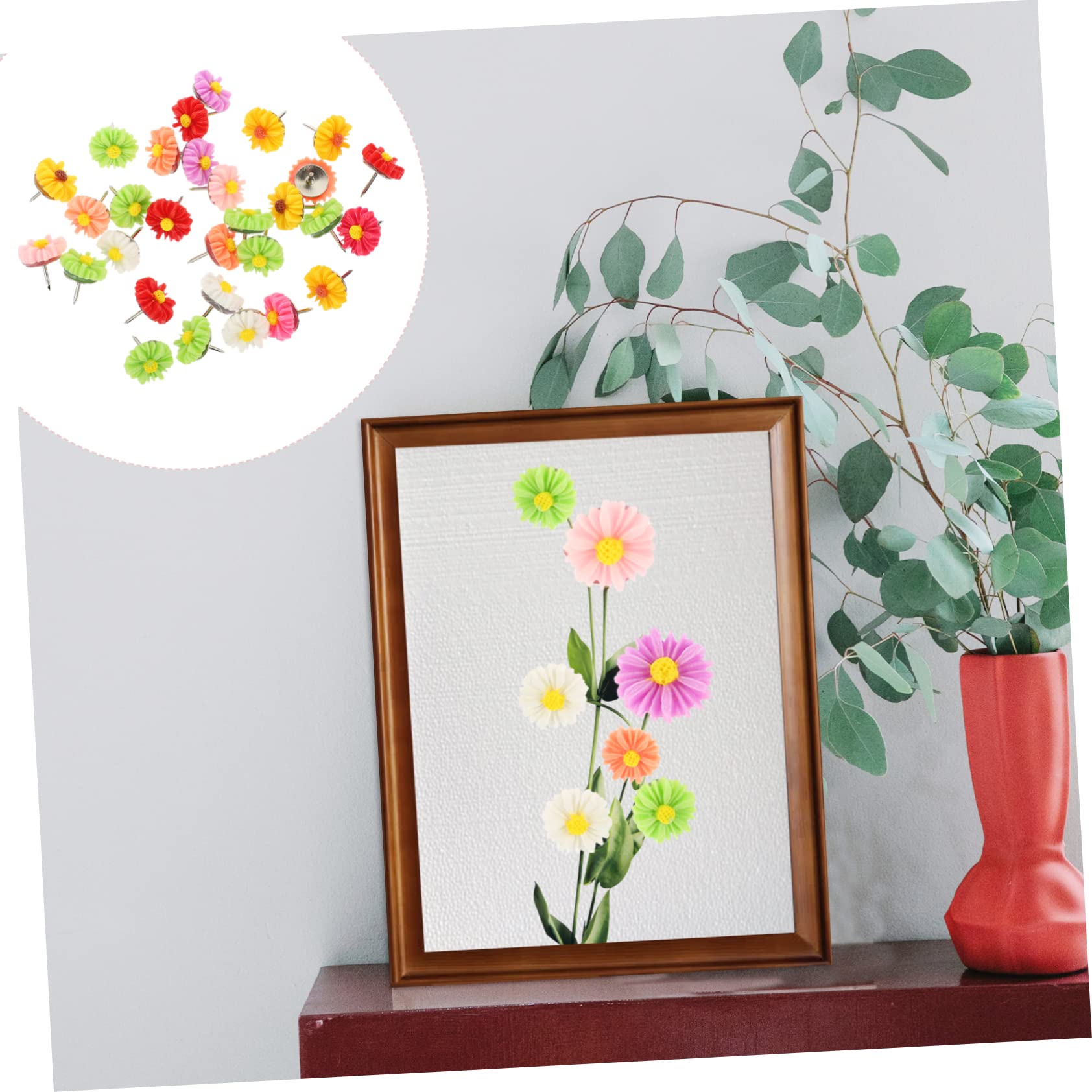 240stücke Farbige Daisy-pushpins Kreative Funktionale Pinnadeln Für Zuhause Und Büro Markieren Von Karten Ankündigungen Und Dekorationen