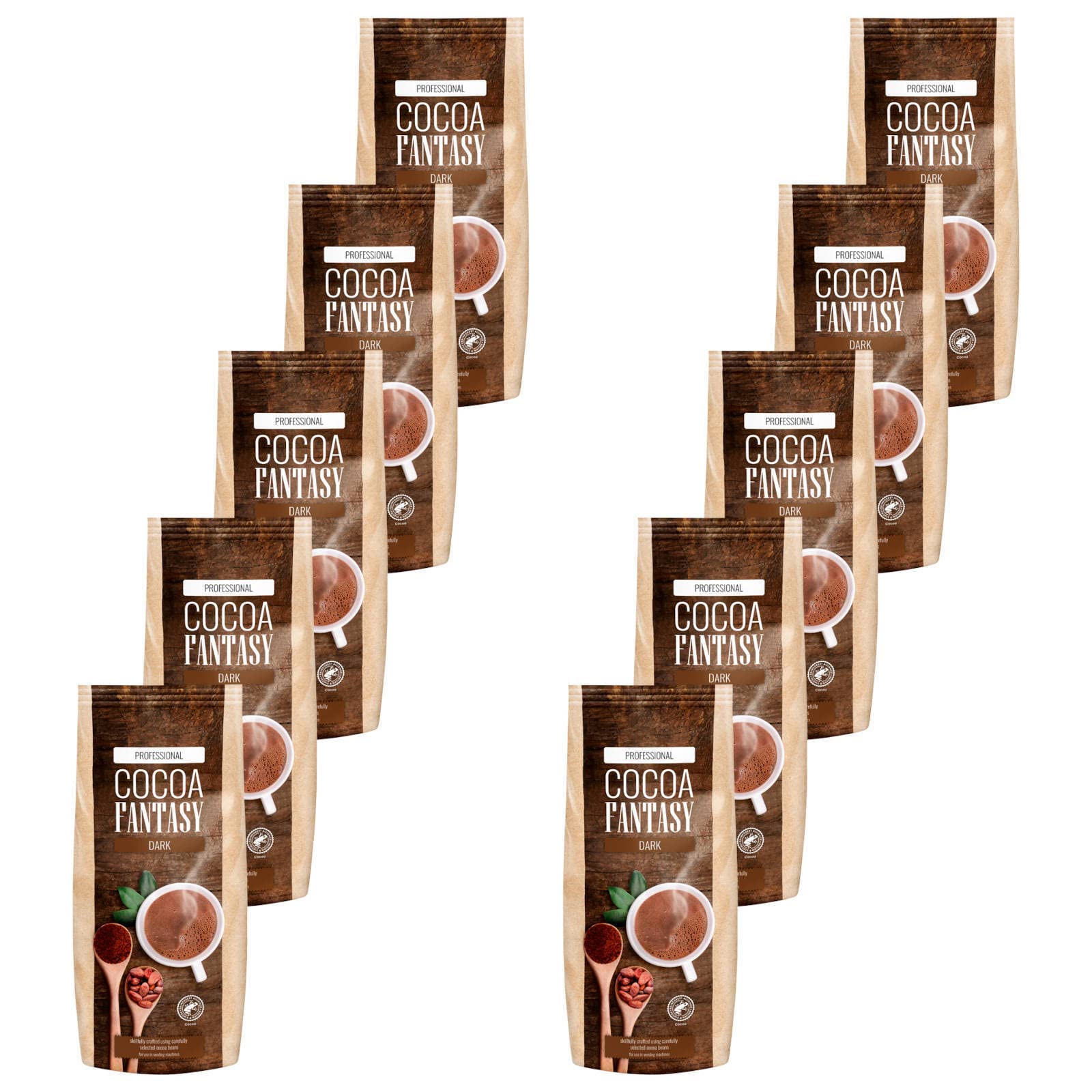 Cocoa Fantasy Dark, Instant Kakaopulver, 30% Kakaoanteil, 10 x 1 kg, 10 kg