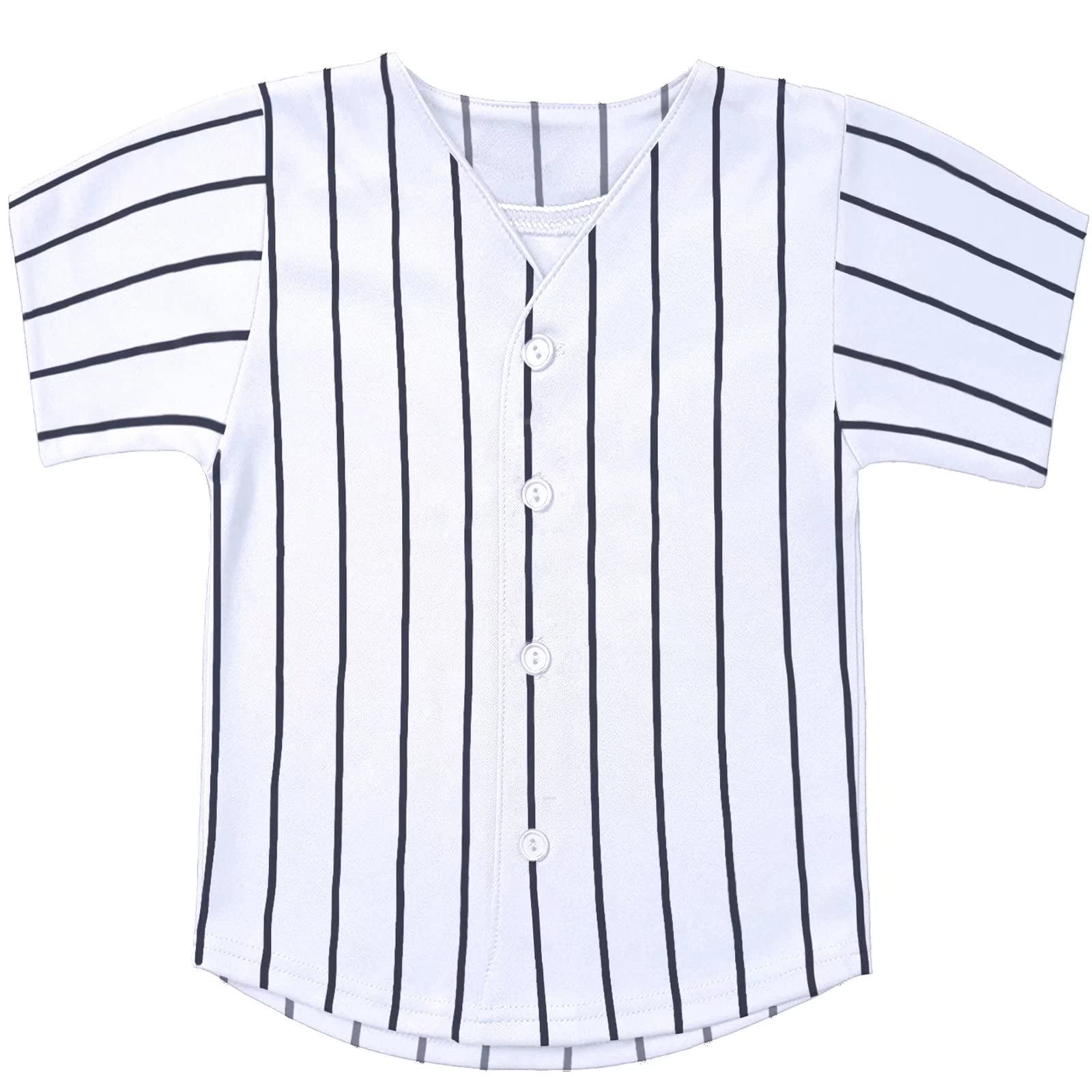 babyhealthy Kids Baseball Jersey Button Down Hip Hop Personalized Sport T Shirts Tops for Boys Girls