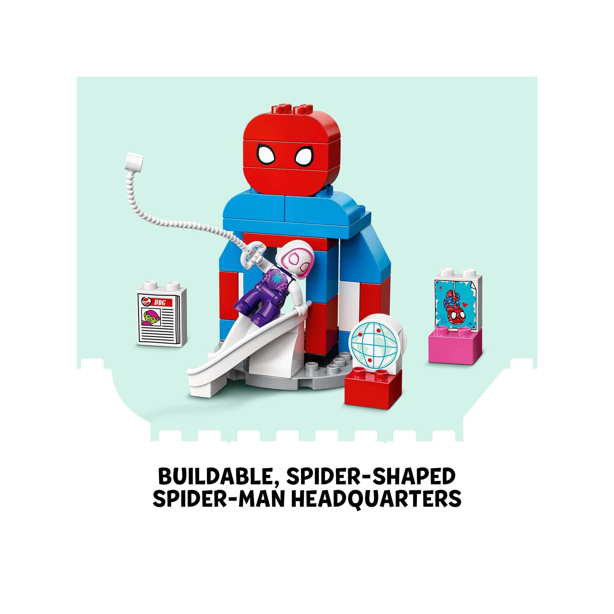 LEGO 10940 DUPLO Marvel Spider-Man Headquarters Building Toy for Toddlers  Age 2 +, Set with Spidey and Friends Figures : Amazon.com.au: Toys \u0026 Games
