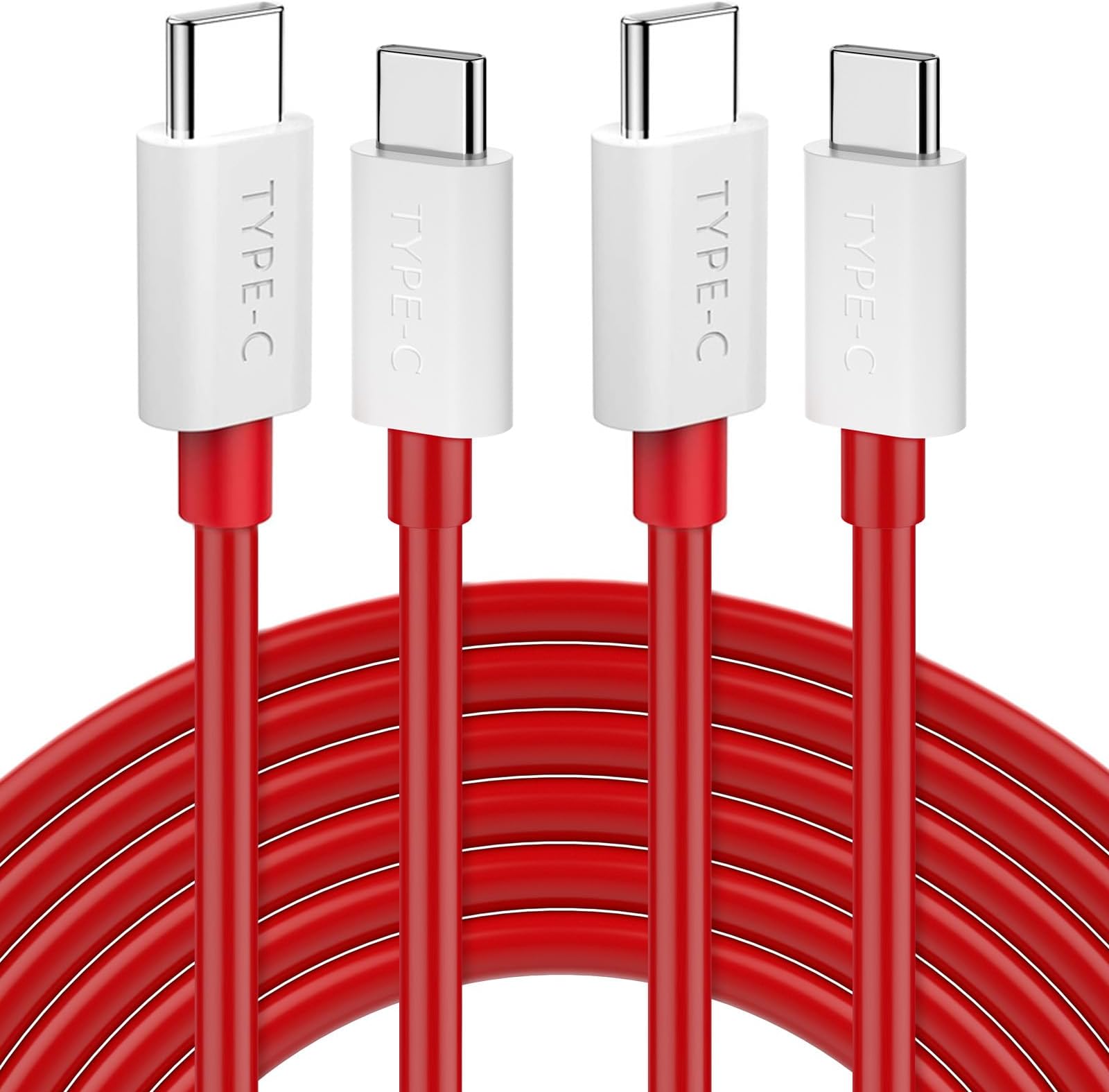 Jelanry 2-Pcs 3.3FT USB C to USB C Cable 125W 65W for Supervooc Warp Charge for OnePlus 10T 9 Pro 8T Type C Charger Cord Fast Charging Cable for iPhone 17 for Samsung Tab S10 Galaxy S26 S25 Flip Fold7