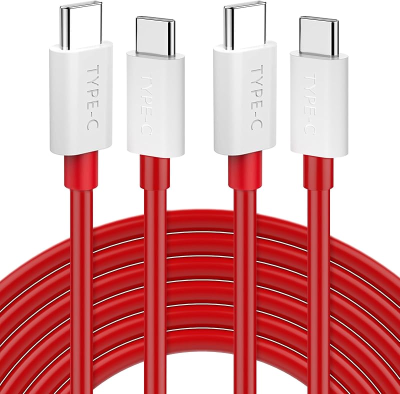 Jelanry 2 piezas de cable USB C a C de 3,3 pies de carga rápida para OnePlus 10T 9 Pro 8T | Cable cargador USB tipo C Cable de carga rápida carga por urdimbre para iPhone 17 16 para Samsung Tab S10 S9 Galaxy S26 S25 Flip 7 Fold 6