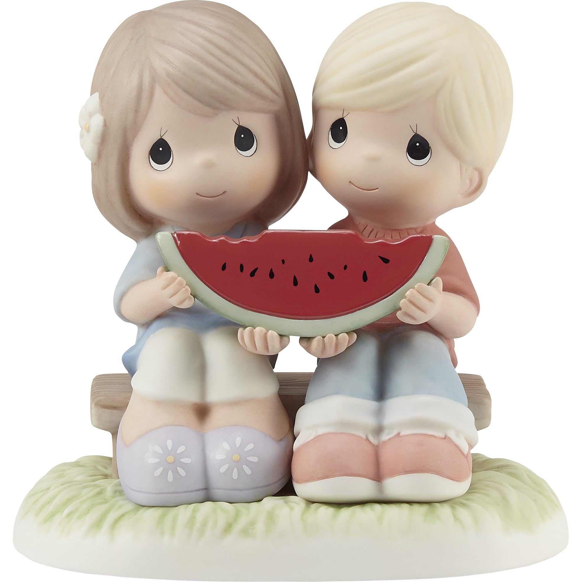 Precious Moments 213003 You’re One in A Melon Bisque Porcelain Figurine