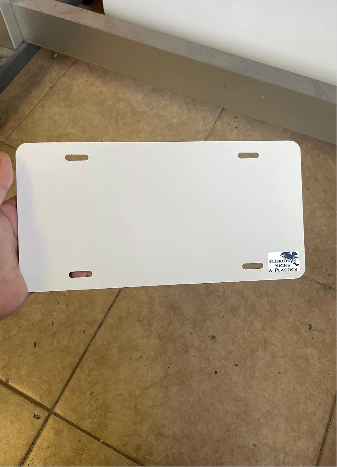 License Plate with Custom Wording and Colors