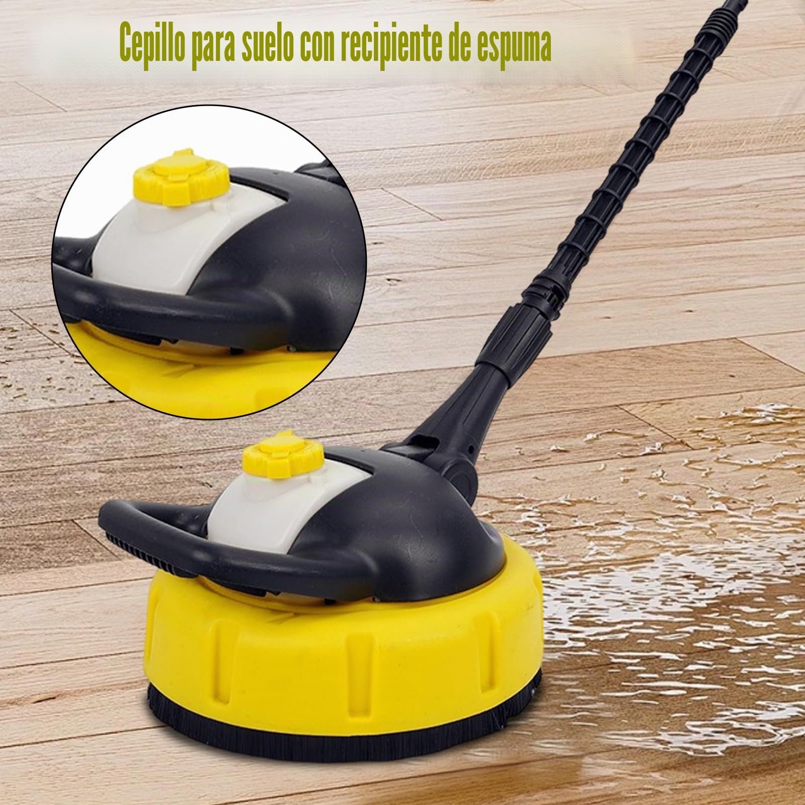 Cepillo rotativo para limpiadora de superficies Karcher K, limpiadora de superficies Kärcher K-serie K2, K3, K4, K5, K6, K7, limpiadora de superficies rotativa (con caja de limpieza)