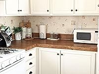 Vista 5 de EeeComing Papel de contacto de madera envejecida marrón y papel tapiz de madera envejecida marrón