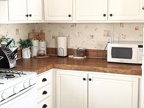 Miniatura 5 de EeeComing Papel de contacto de madera envejecida marrón y papel tapiz de madera envejecida marrón