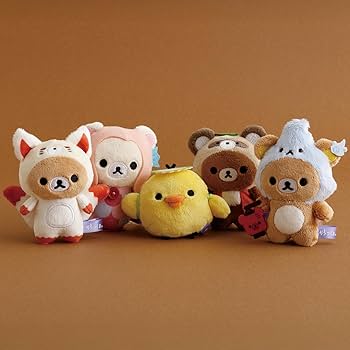 T*k様 リラックマ ぬいぐるみファミリー 12体セット バンビ 猫 ふくろう Amazon.co.jp: リラックマ『ようかいハロウィン』てのり