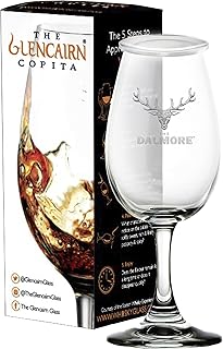 DALMORE GLENCAIRN COPITA NOSING GLASS WITH WATCH GLASS COVER