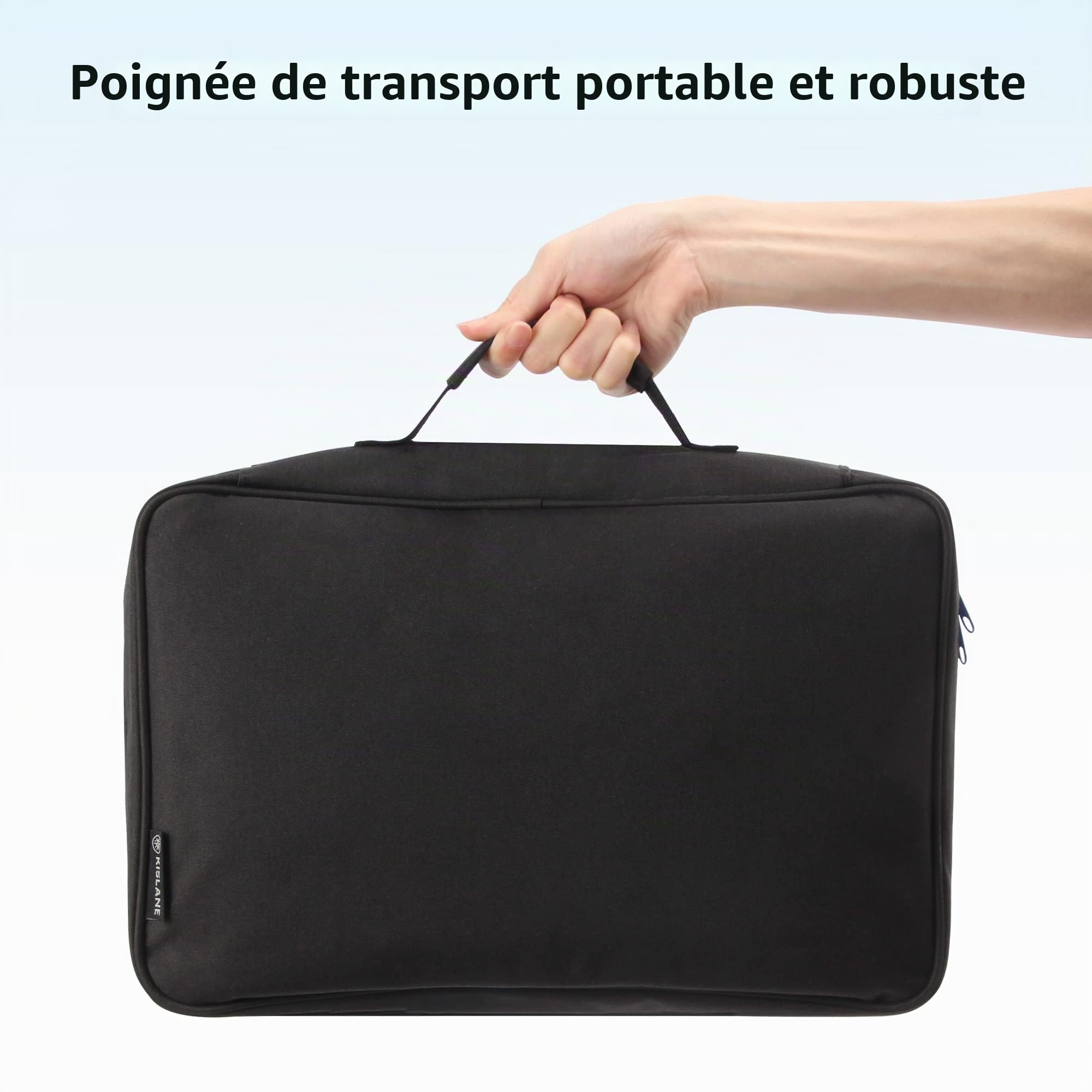 Étui de Transport pour 48 Voitures Jouets, Sac de Rangement pour 48 Voitures Jouets pour Enfants (Sac Seulement), Noir, 13.78 x 11.42 x 3.15 inches