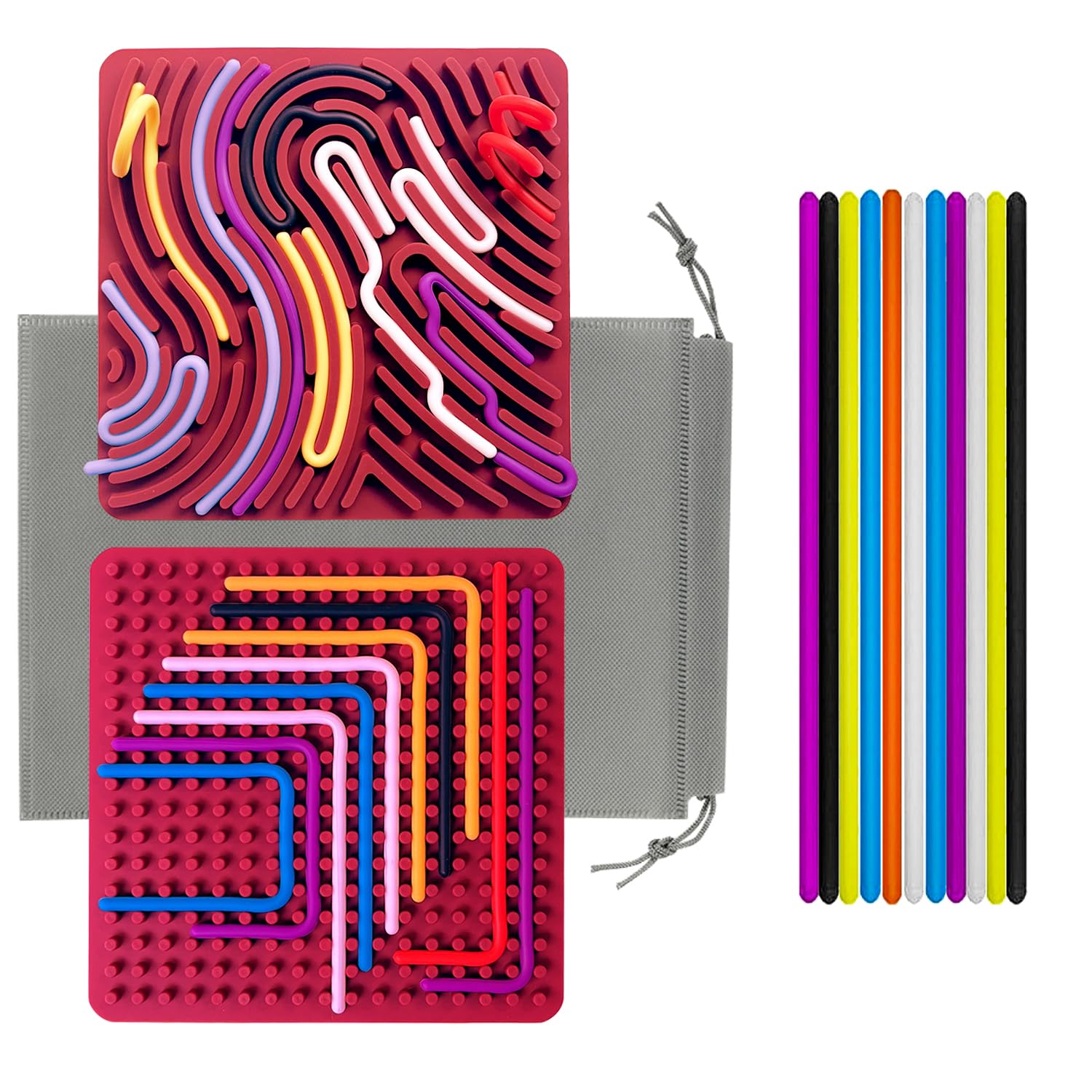 Giochi Antistress Fidget Toys Portachiavi - Giocattolo Sensoriale Per Ansia, ADHD, Autismo - 4 Pezzi Colorati Con Rulli E Punte, Regalo Per Bambini E Adulti