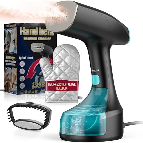 Steamer for Clothes,1900W Strong Penetrating Steam Portable Handheld Garment Steamer Clothes Steamer with 3 Steam Settings, Fabric Brush, 300ml Big Capacity, Travel Steamers Iron Safe Removes Wrinkle