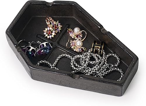 Miniatura 4 de DreamsEden Cenicero de metal lindo, ataúd decorativo, regalo divertido para hombres fumadores, pequeño cenicero portátil de metal pesado, decoración