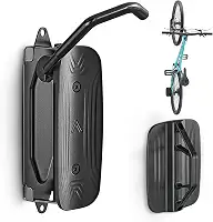 monTEK Suporte de parede giratório para bicicleta, ganchos para garagem, suporte vertical para bicicleta que economiza espaço, suporte de armazenamento de bicicleta resistente comporta até 29,9 kg,