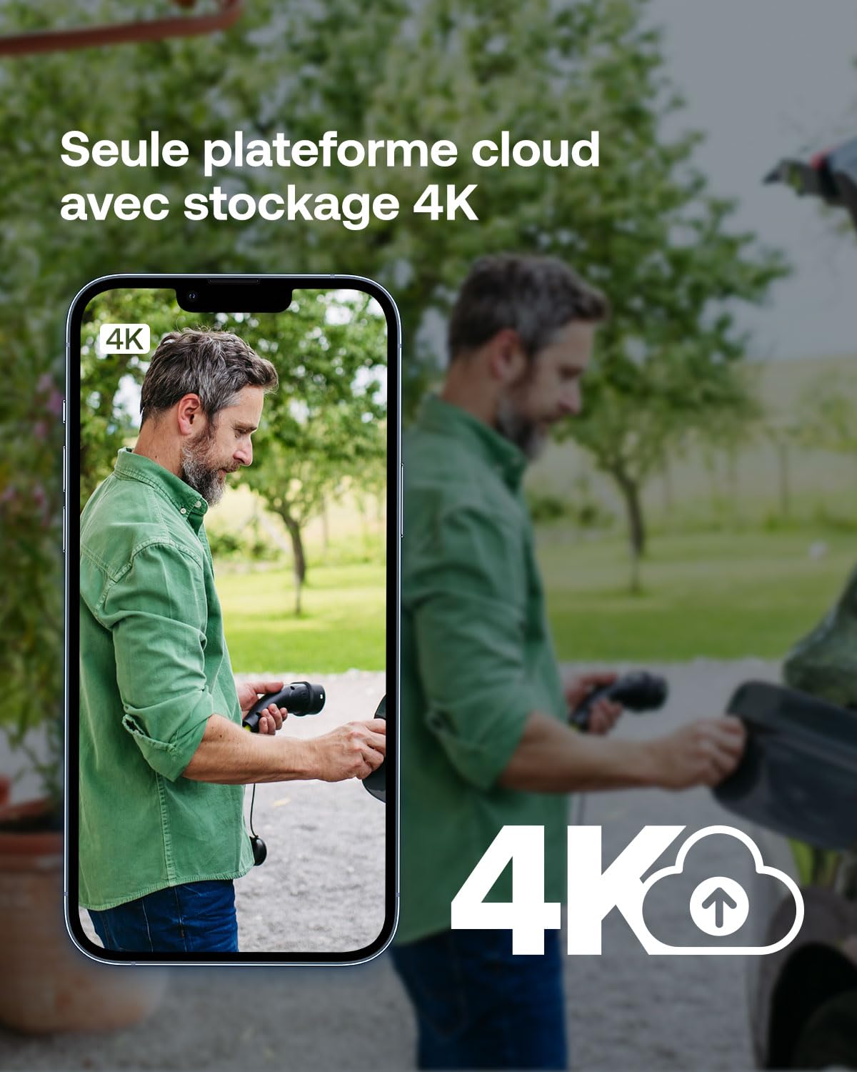 Arlo Ultra 3, Caméra de Surveillance WiFi 4K, 3 Caméras + Smarthub, Blanche