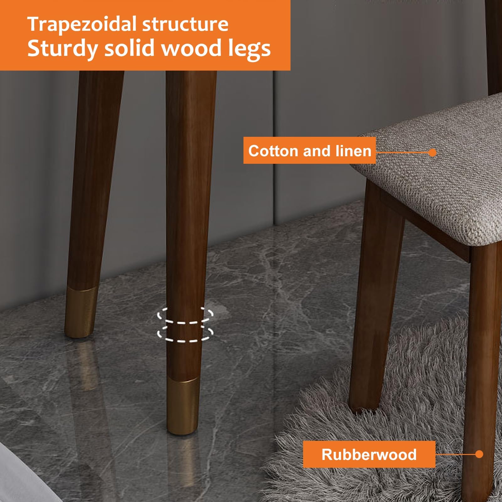 Toaletka z 5 szufladami i krzesłem, podświetlana stacja do makijażu
