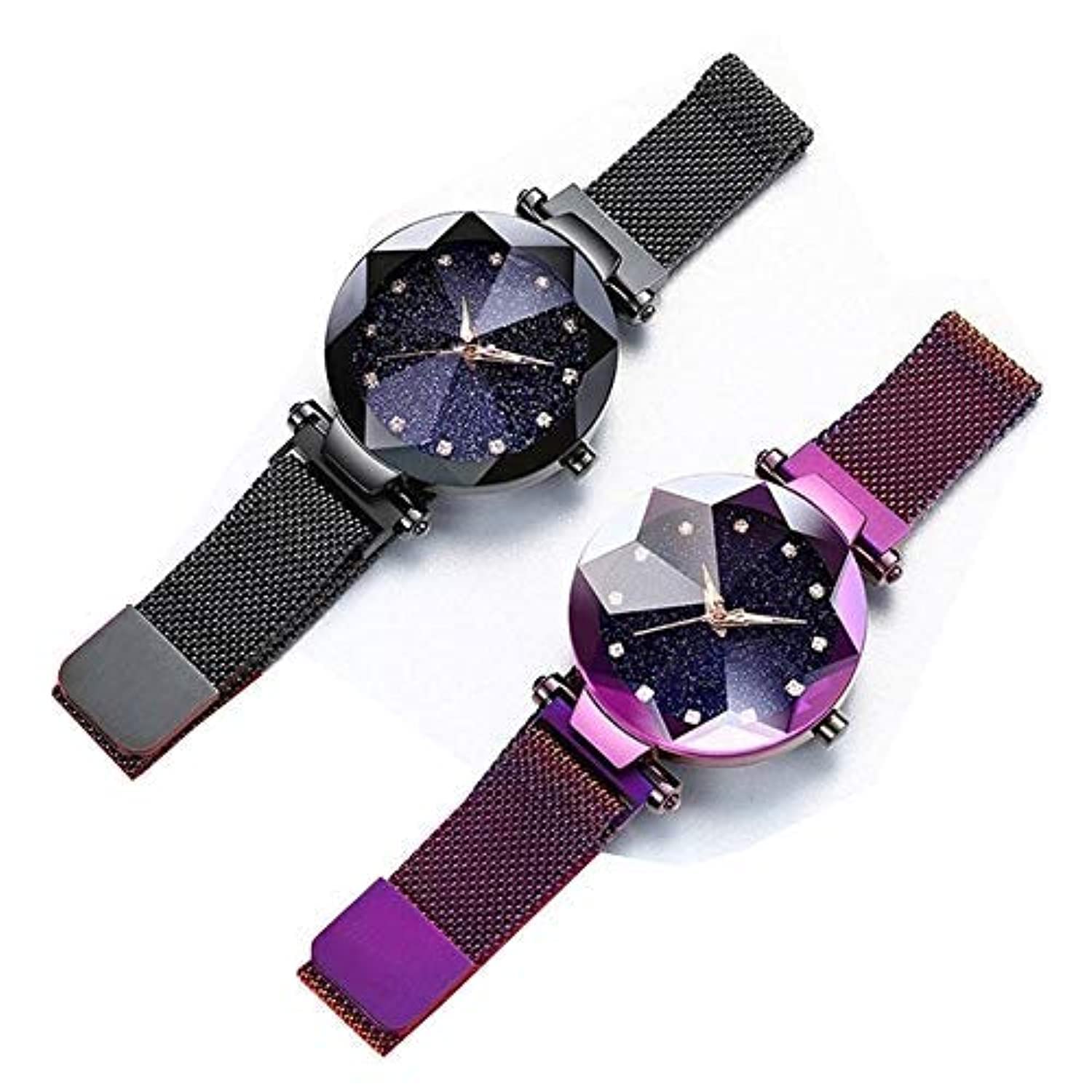 Casual Analogue Girls Watch(Black Dial & Multicolor Colored Strap) Purple & Black (B09C6BNX7Z) Amazon Price History, Amazon Price Tracker