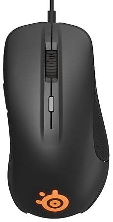 SteelSeries Rival 300, Optical Gaming Mouse, RGB Illumination, 6 Buttons, Rubber Sides, (PC/Mac) - Black