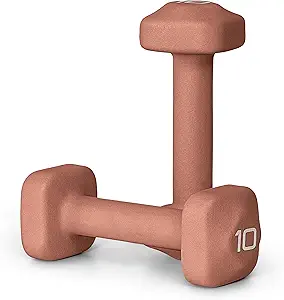 Tone Fitness Neoprene Dumbbell Weight Pairs with Anti-Roll Square Head | Multiple Options