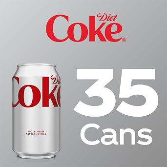 Diet Coke Soda Soft Drink, 12 fl oz, 35 Pack