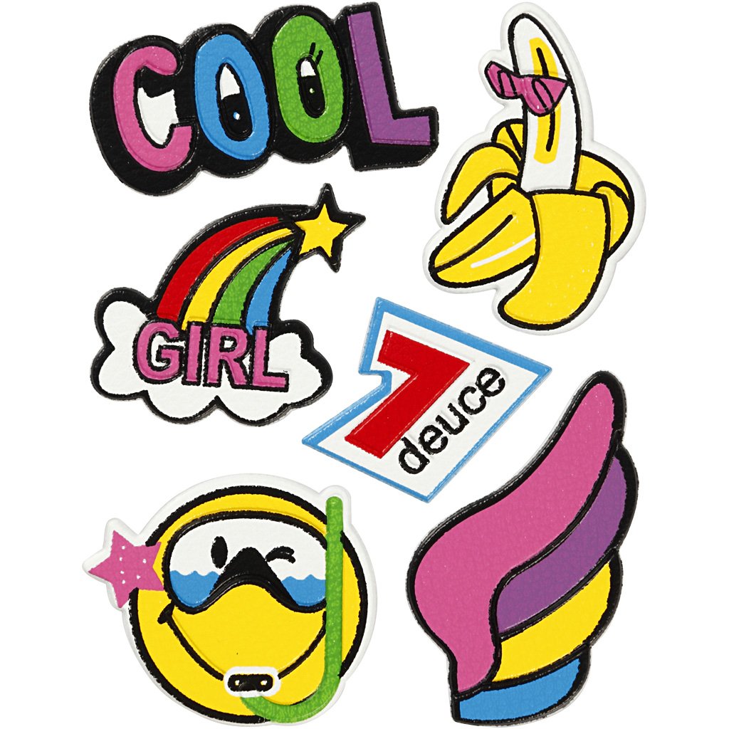 Soft Stickers, sheet 12,2x17,75 cm, Cool Girl, 1sheet