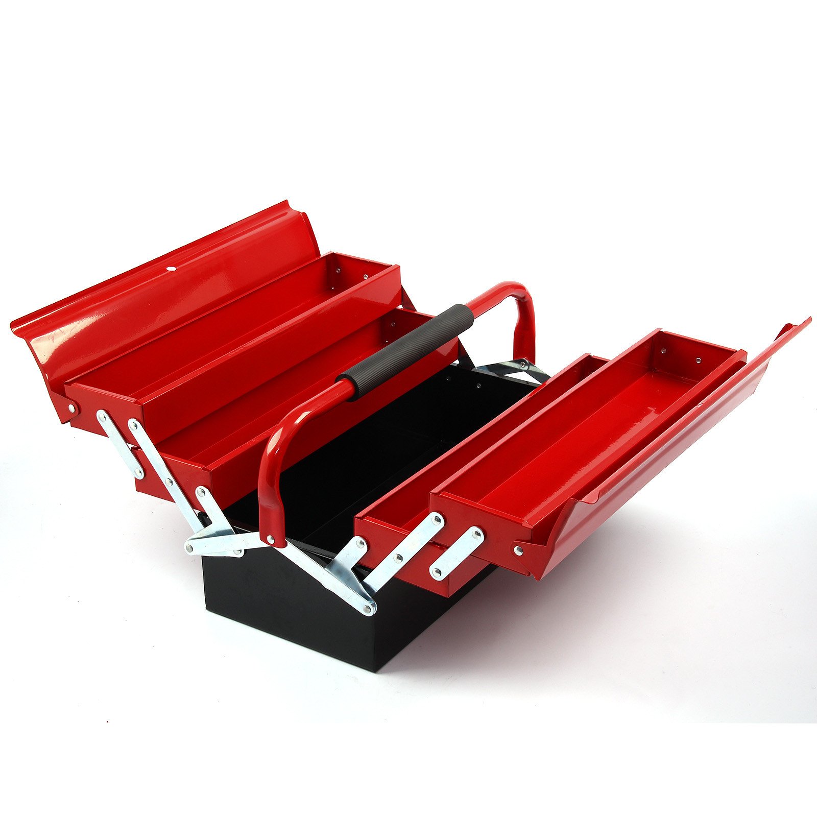 Shoze Metal Tool Box 3 Tier 5 Tray Professional Portable Storage