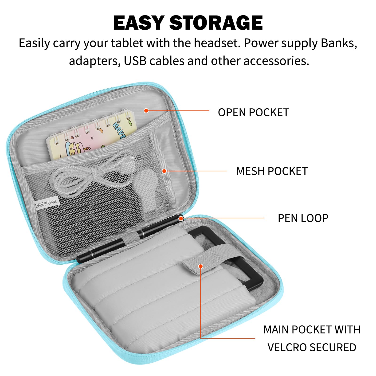 HoYiXi Protective Case for 6-6.8 inch eReaders, Compatible with Kindle Paperwhite 2025-2012, All-new Kindle, Kobo, Tolino, Anti-Drop Sleeve