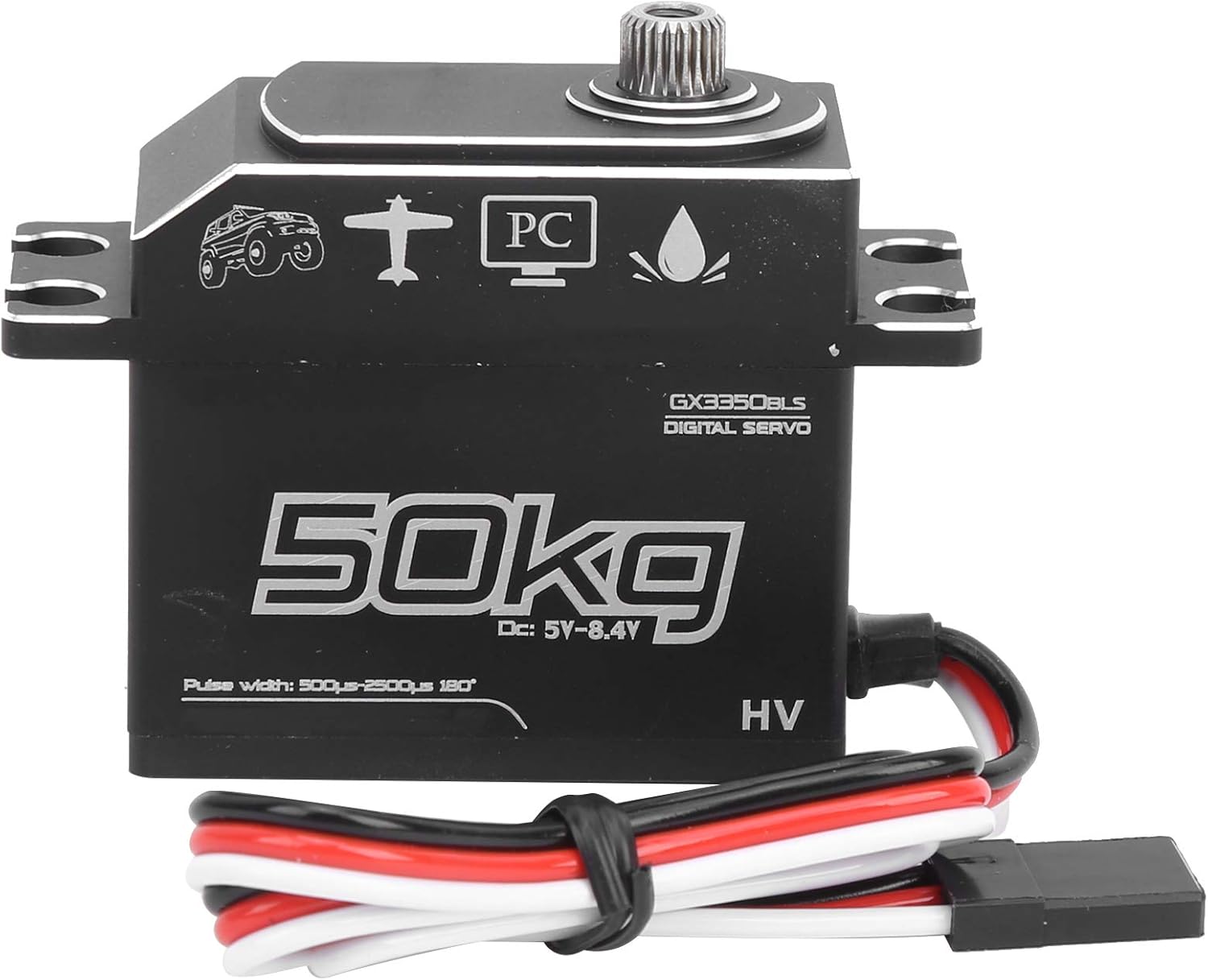 RC Helicopter Servo, Servo Gears RC Servo 50KG Waterproof Gears High