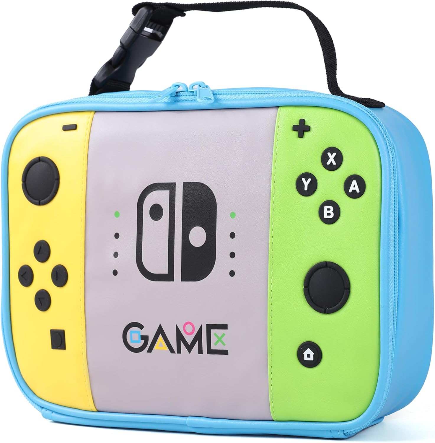 ONTESY Boys Lunch Box Leather Reusable Game Lunch Bag