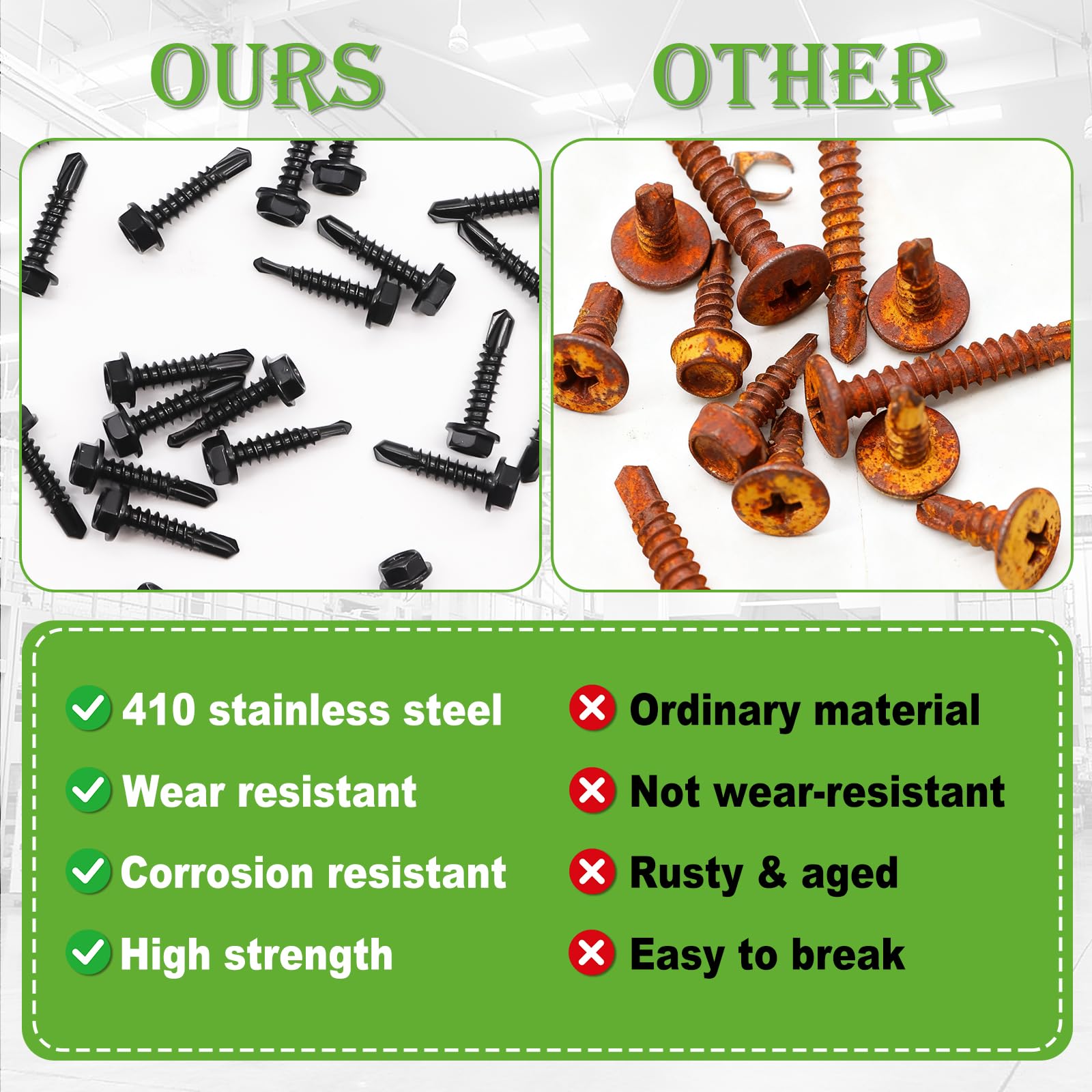 1000 Stainless Steel Self Tapping Screws -6