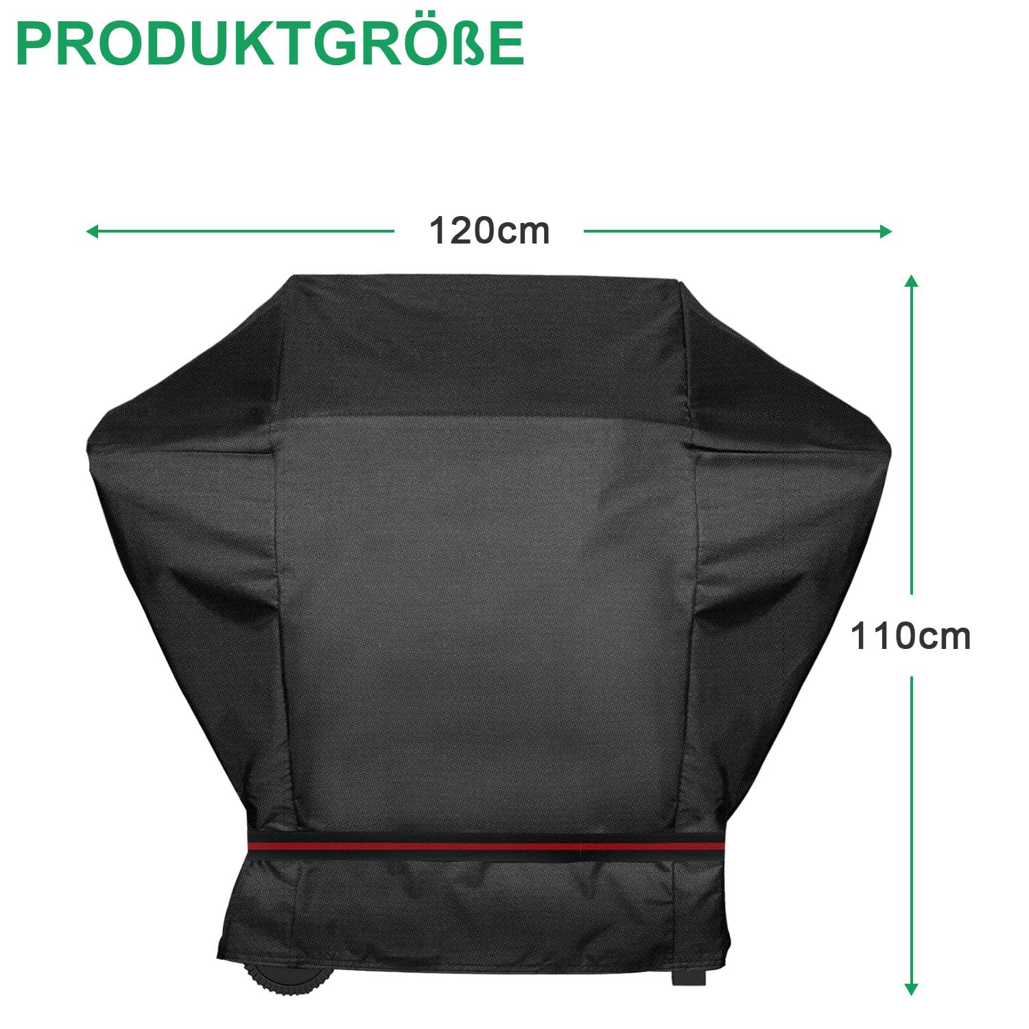 Abdeckhaube Grillabdeckung für Gasgrills San Diego Next 2+3 Brenner, eCrave 2, für Weber Spirit E210, Grill Abdeckung Wetterfest, Schwarz Wetterschutzhülle mit Zugband, 600D