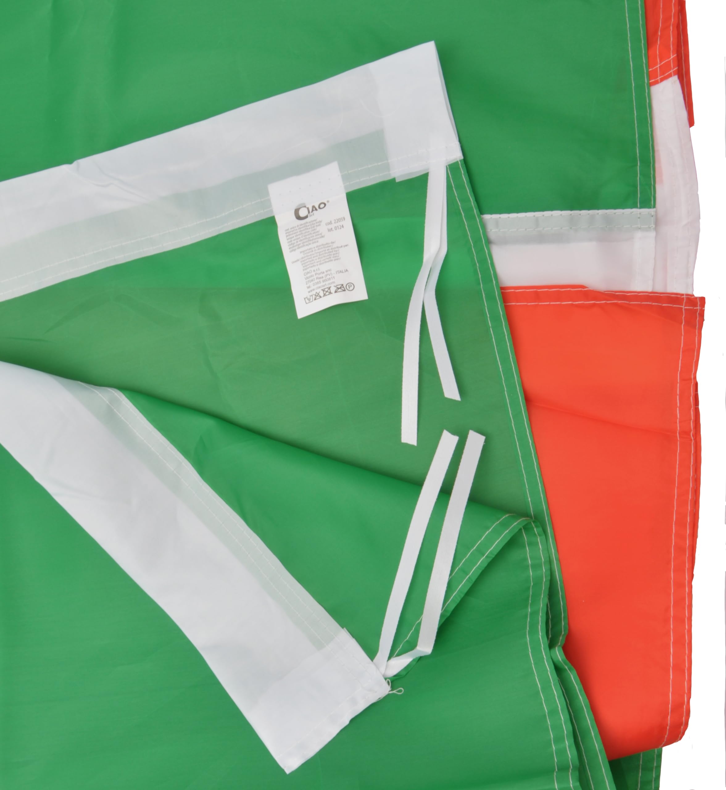 Ciao- Bandiera Italia XL in Tessuto, Verde/Bianco/Rosso, 450 x 300 cm, 22059