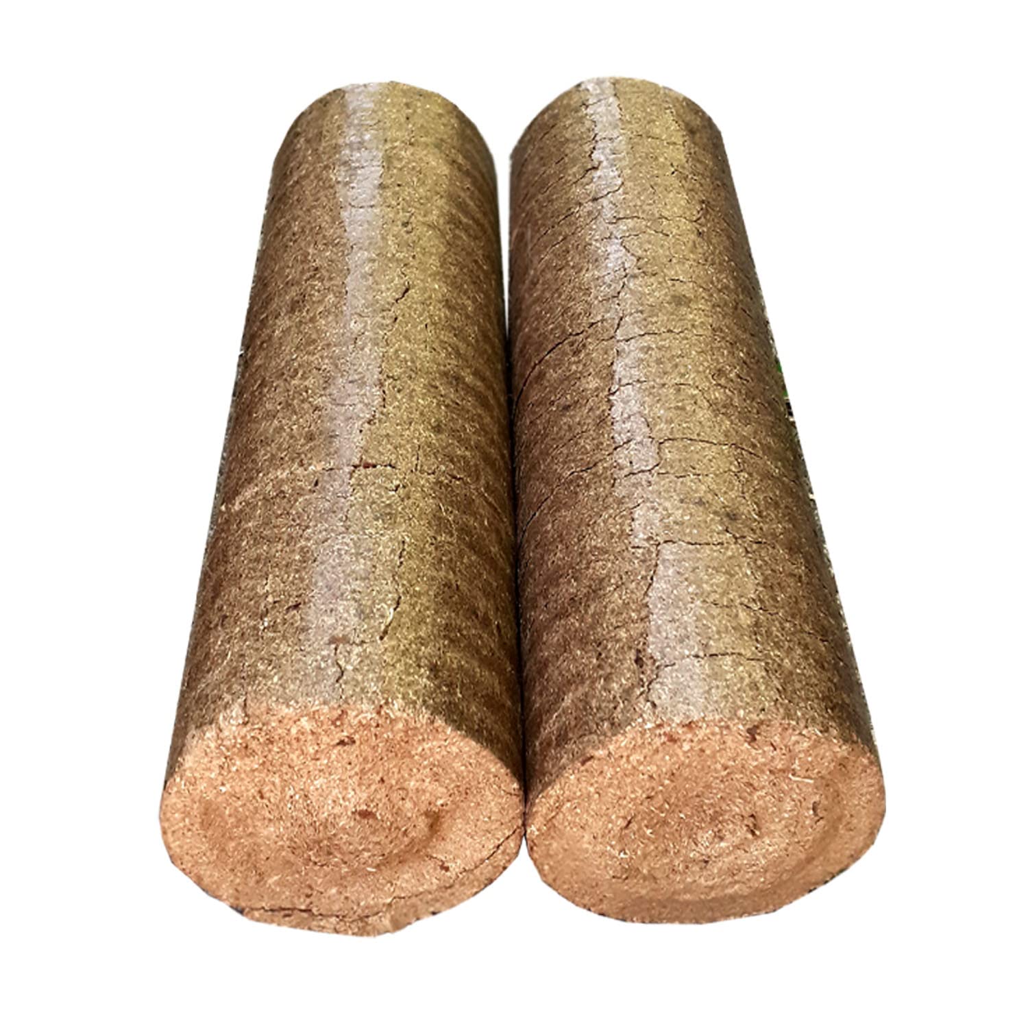 Rundholzbriketts 4 x 10 kg Holzbriketts 40 kg große runde Briketts - Ofenbriketts - Holzbriketts - Günstige Alternative zu Brennholz - Geringer Ascheanteil!