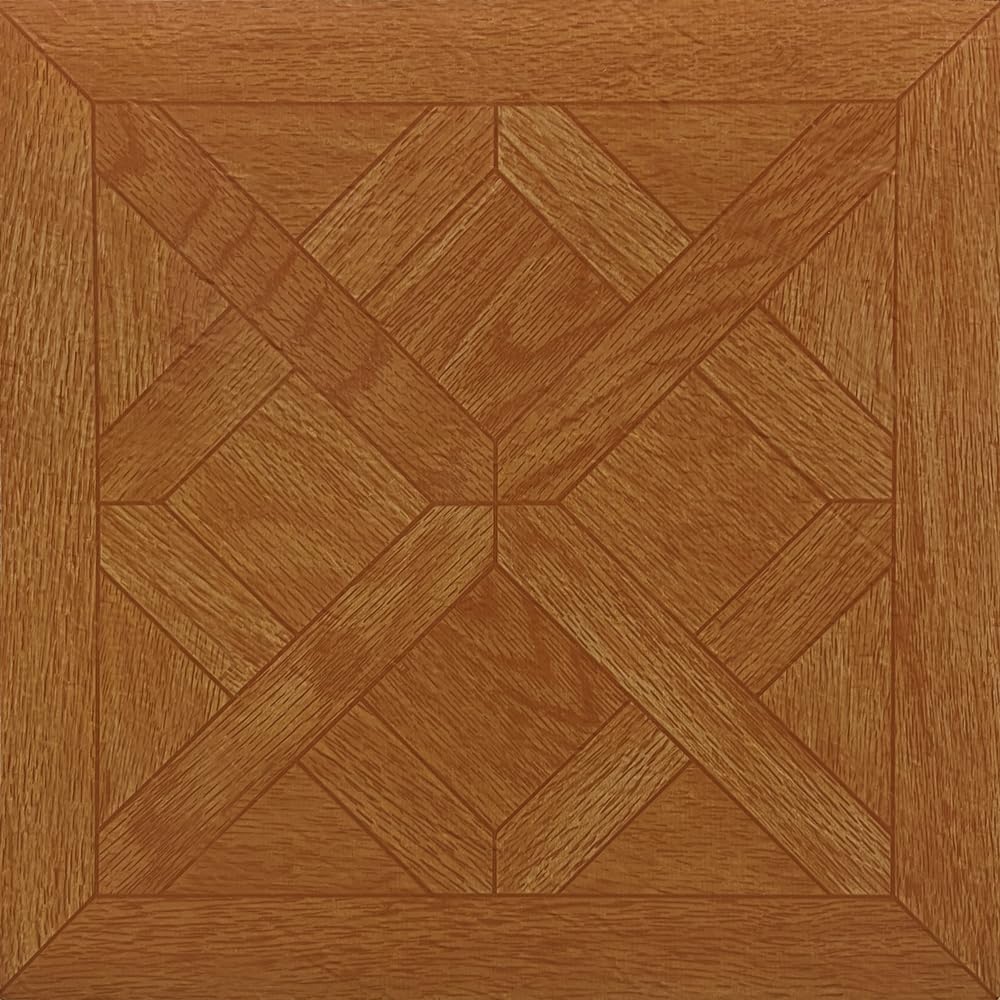 tivoli self adhesive vinyl floor tiles, 45 tiles - 12" x 12", classic paquet oak - peel & stick, diy flooring for kitchen, dining room, bedrooms, basements & bathrooms by achim home decor( 3 boxes for pick up)