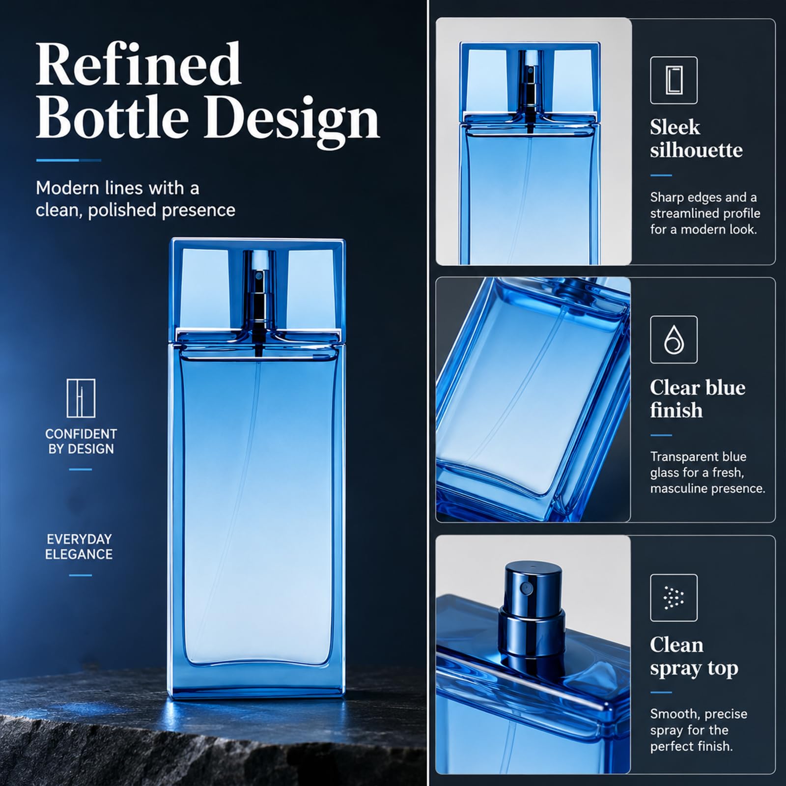 Langanhaltender, frischer Zitrus- und Meeresduft für Herren，1 Flasche