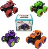 Monster Truck, Monster Truck for Boys Friction Monster Truck, Monster Jam Truck, Kids Car Toy Set, Friction Stunt Compatible, Suitable for Ages 3 and Up 4 Pieces