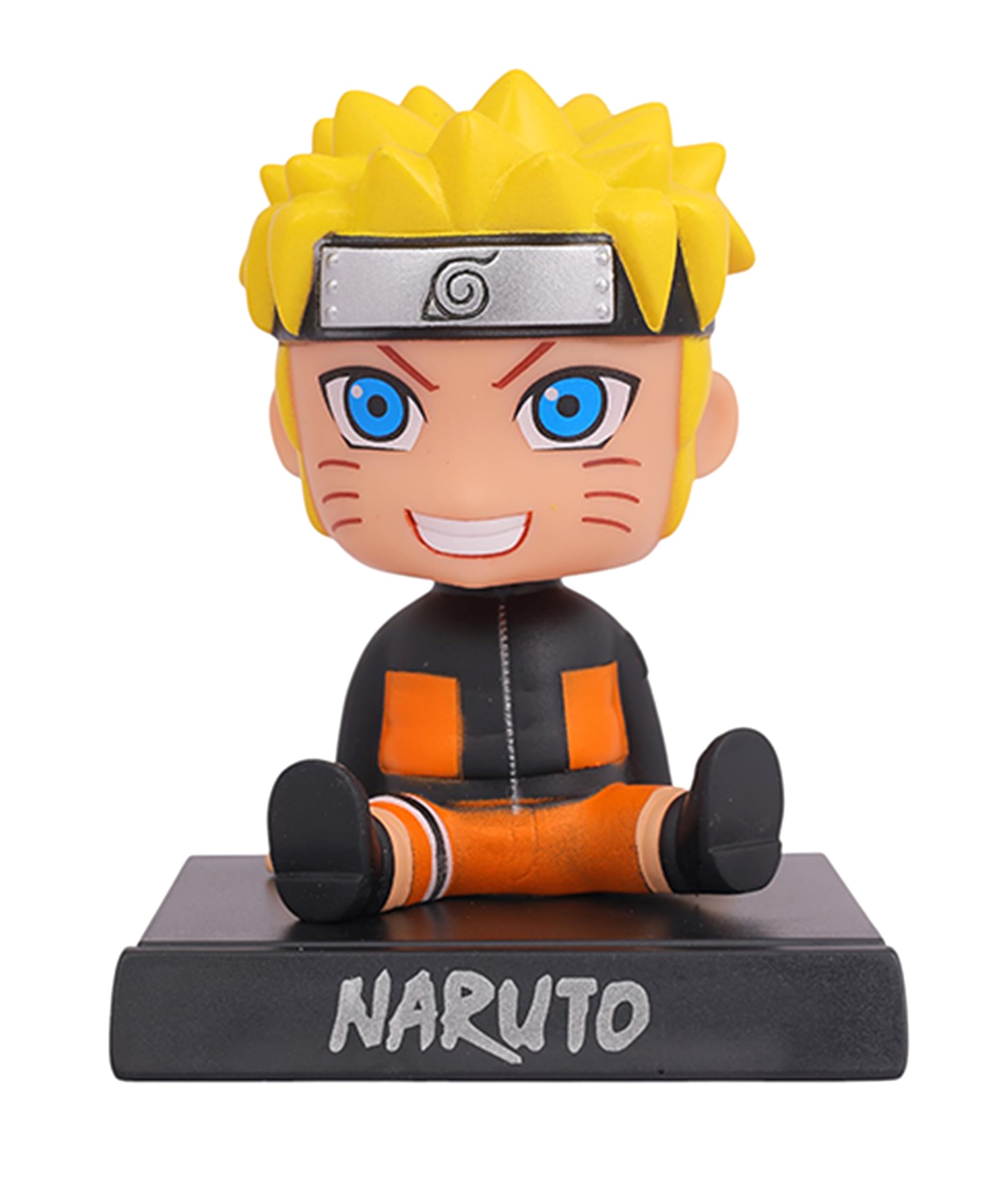 Daiyamondo Polyvinyl Chloride Super Hero Anime Action Figure Bobble Head For Car Dashboard Office & Study Table Decoration For Everyone (Naruto, 9 Cm, 7.5 Cm)-image-9