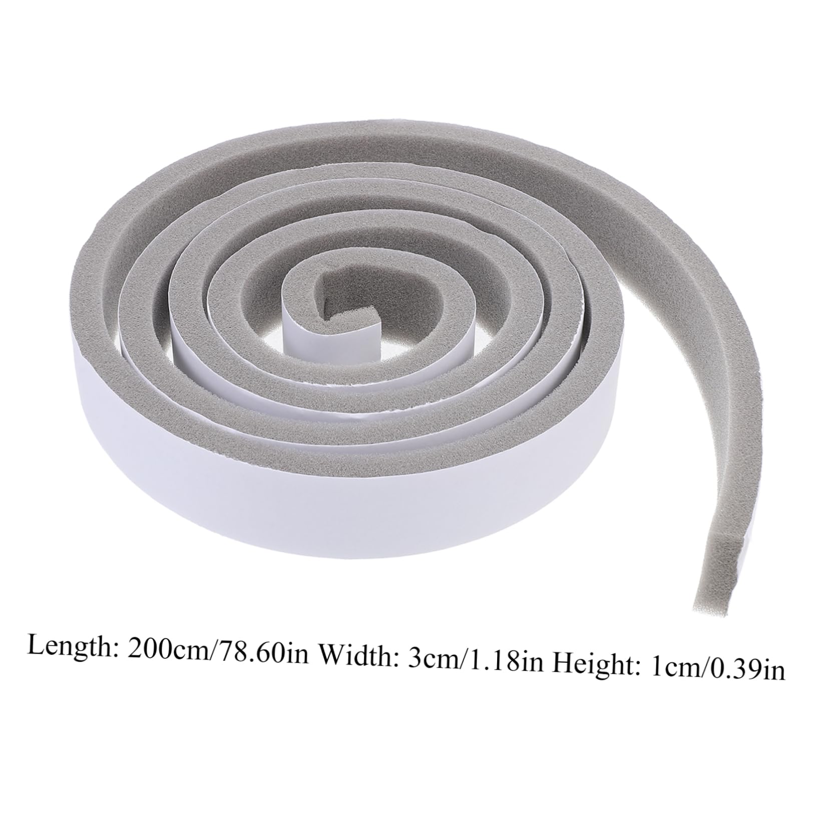 ARTIBETTER 2rolls Door Bottom Seal Strip Self-Adhesive Weatherproof Foam Insulation for and Doors Noise Reduction Energy Saving