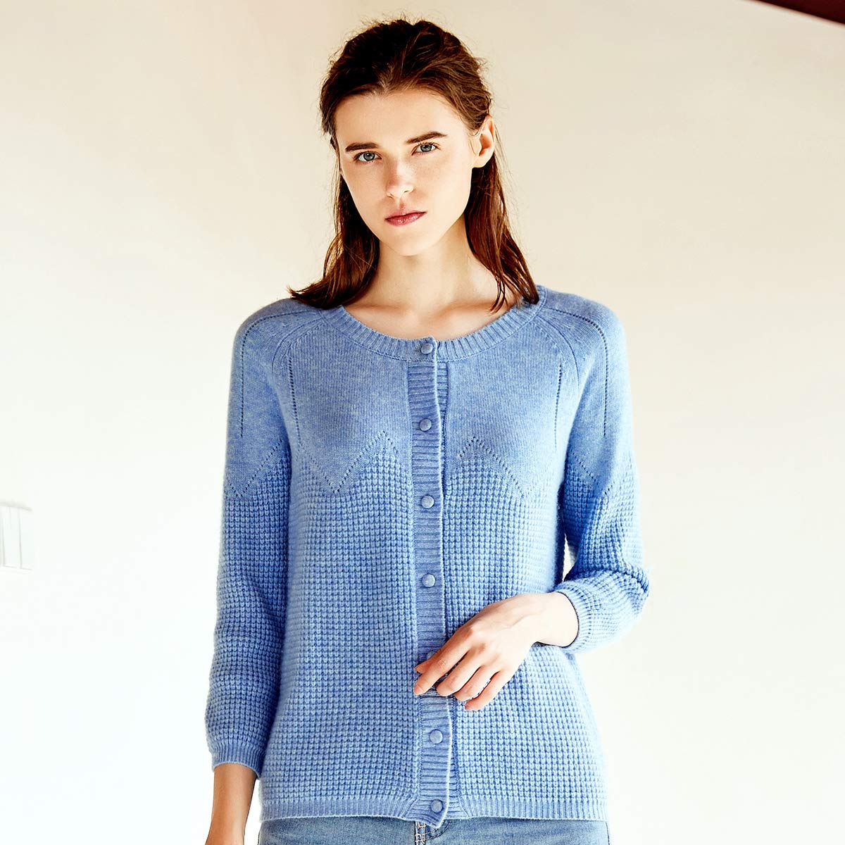 ZHILI 2018 Maglia da Donna in Cashmere dal Taglio Rilassato da Donna Autunno Inverno