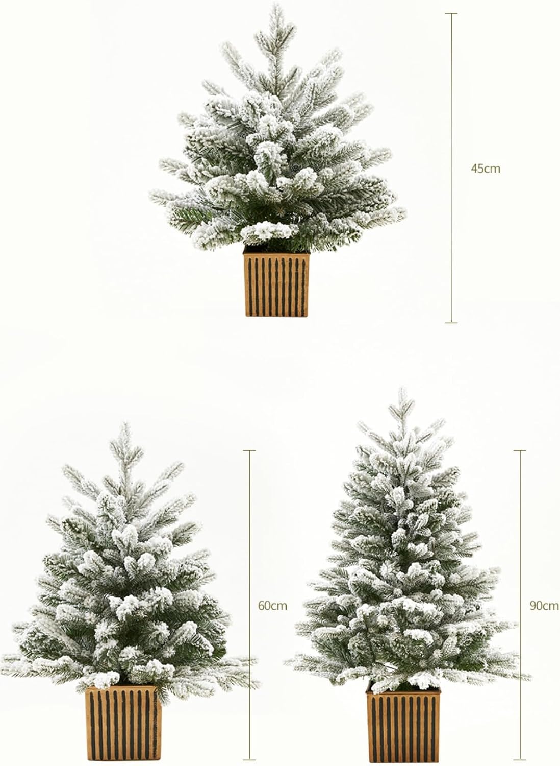 グリーンクリスマスツリー、ヌードツリー クリスマス 人工クリスマスツリー、卓上鉢植えクリスマス 【Topper】