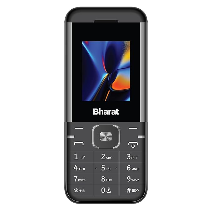 JioBharat K1 Karbonn 4G Keypad Phone with JioCinema, JioSaavn, JioPay (UPI), Long Lasting Battery, LED Torch, Digital Camera | Black & Grey | Locked for JioNetwork at Rs. 999