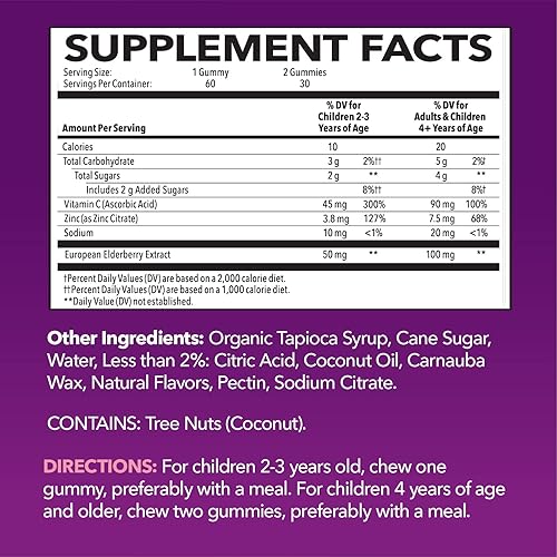 Miniatura 10 de Havasu Nutrition Gomitas de saúco Apoya la Salud del Sistema Inmunológico Fabricado con Pectina a base de plantas sin gelatina sin jarabe de maíz