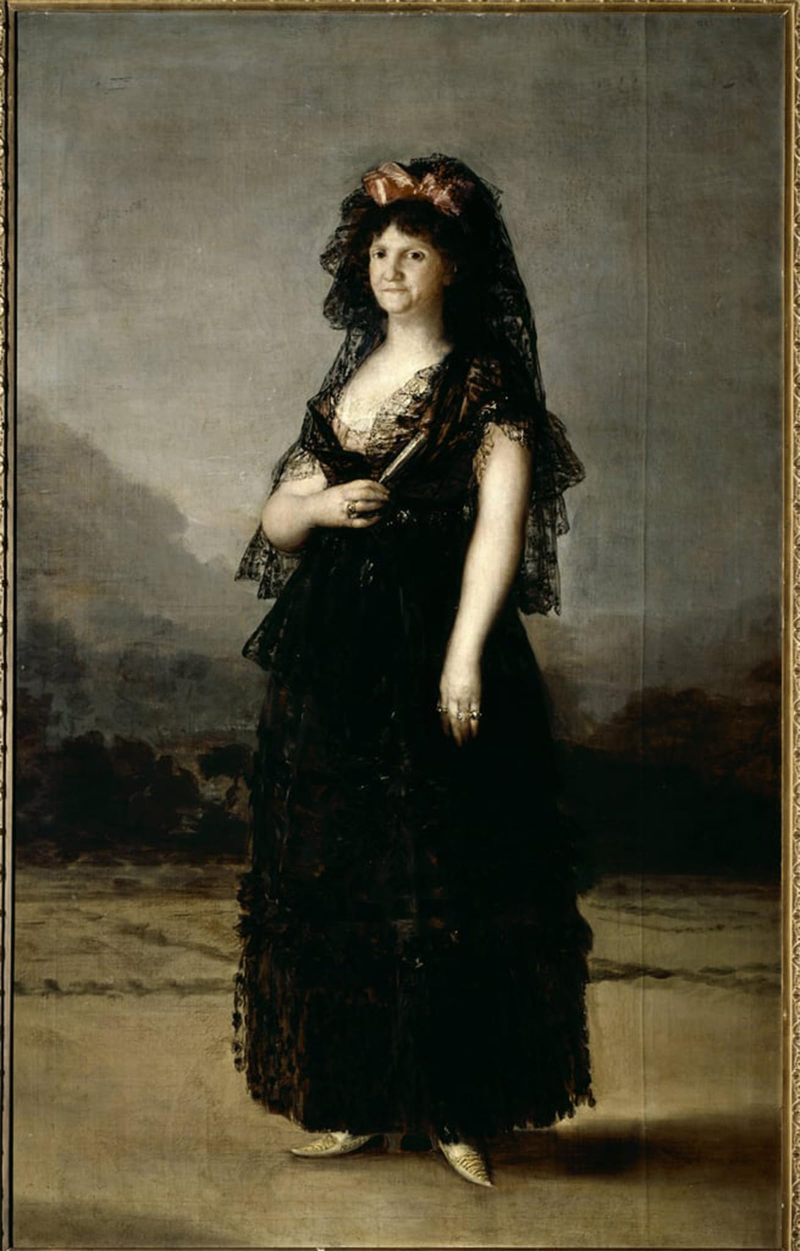 POSTERIIk Famous Print Pop Art Wall Art Graffiti Portrait of Queen Maria Luisa Wearing a Mantilla by Francisco De Goya Art Prints for Home Decor 60x90cm
