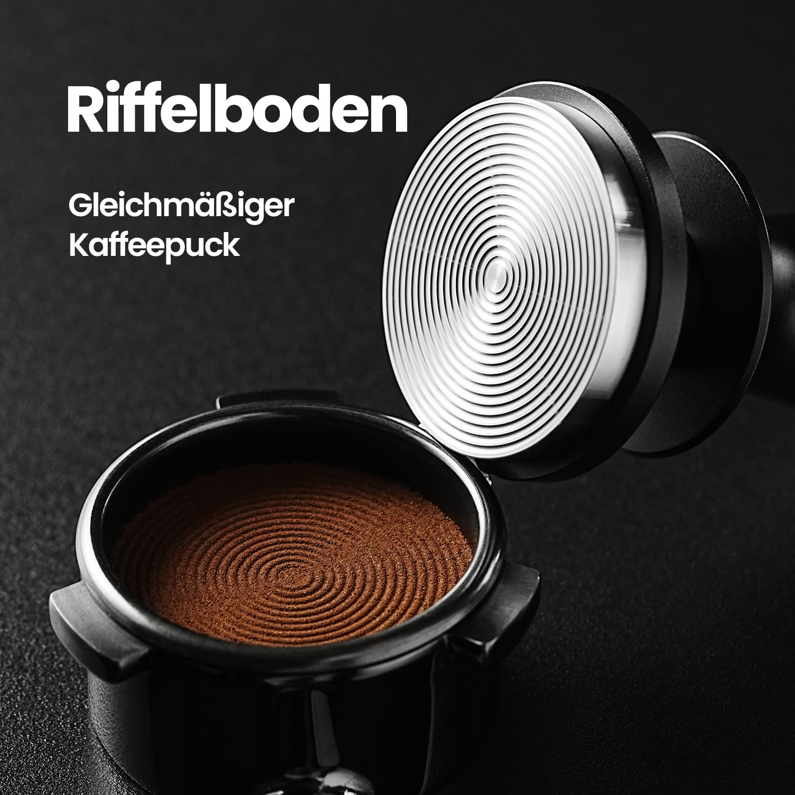 MHW-3BOMBER Espresso Tamper 58mm – CD Serie Kaffeestempel mit 2-Feder-Auto-Rebound, Kaffee Tamper für Siebträgermaschinen, Barista Zubehör für Kaffeeliebhaber, Einstiegsstufe & Profi, Modell: T6101-OS