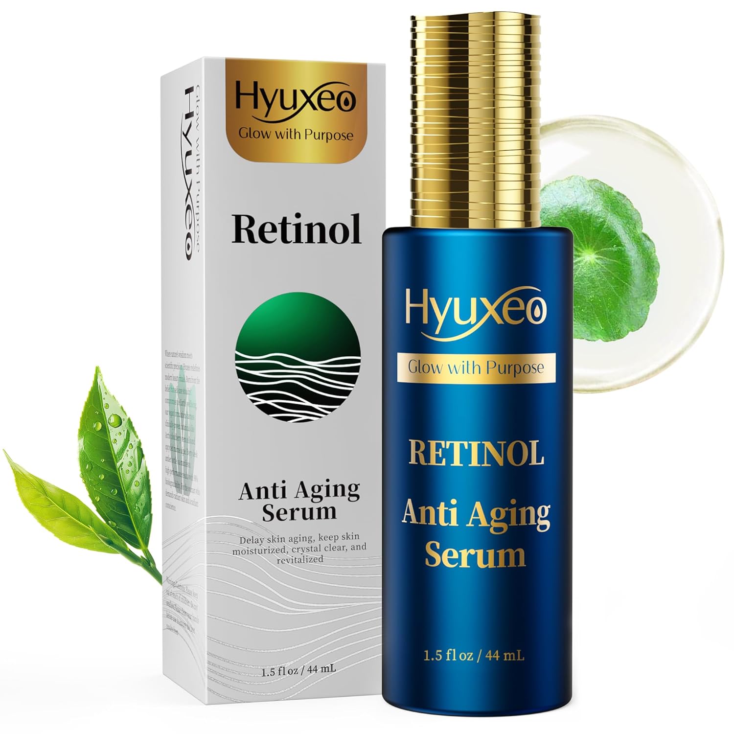 Anti Aging Serum, Fragrance Free Anti-Aging Formula with Squalane and Hydrolyzed Collagen, Improve Fine Lines and Hydrate Skin, Retinol Serum for Various types of skin Anti Aging Serum, Fragrance Free Anti-Aging Formula with Squalane and Hydrolyzed Collagen, Improve Fine Lines and Hydrate Skin, Retinol Serum for Various types of skin
