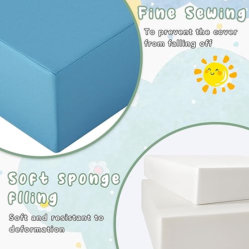 Miniatura 3 de Juego de actividades suaves de escalada y gateo de 6 piezas, juguetes de escalada para niños pequeños en interiores, escalador de esquina para niños