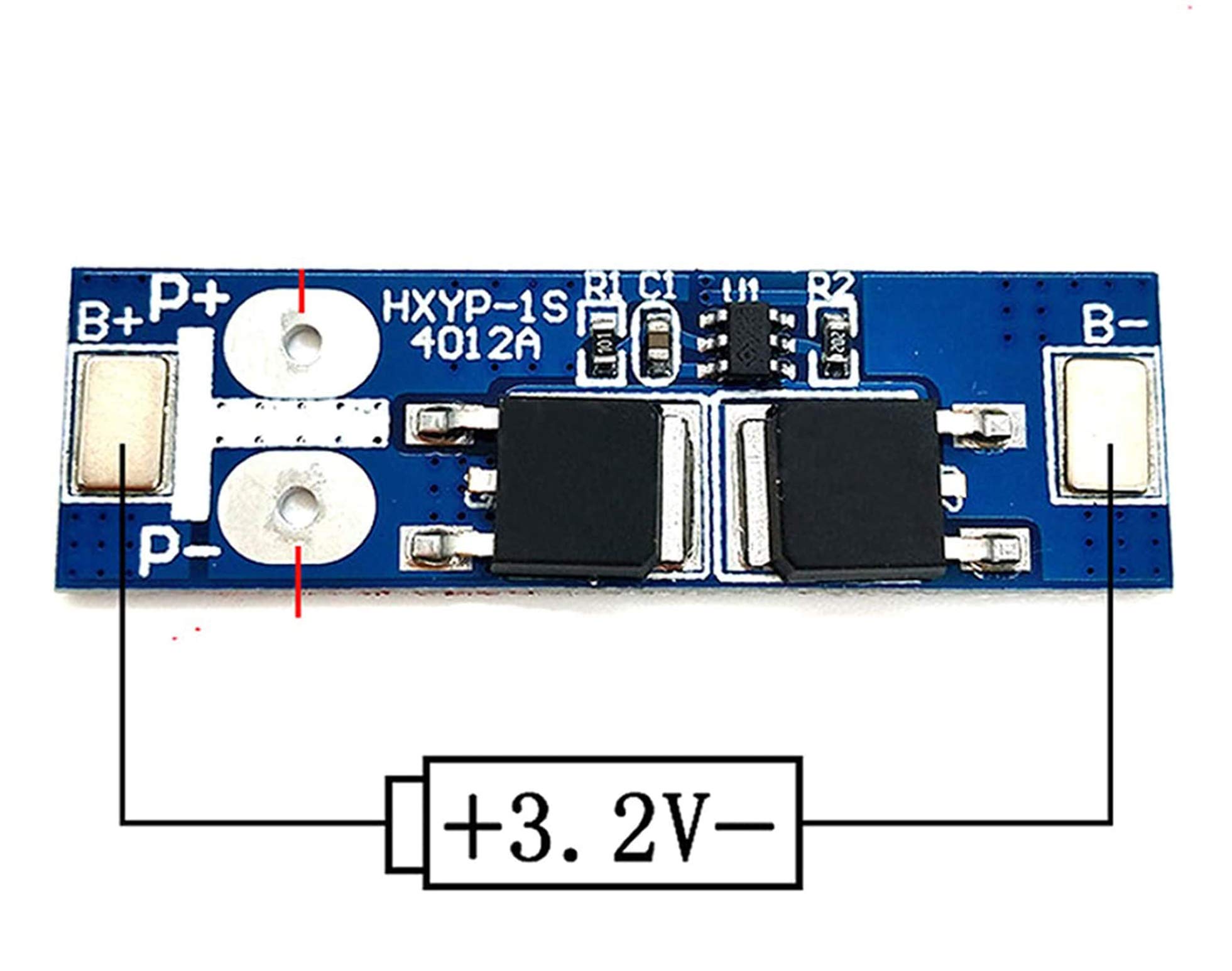 Amazon.com: 5Pcs 1S 12A 3.2V 3.6V LiFePo4 Life 18650 Battery
