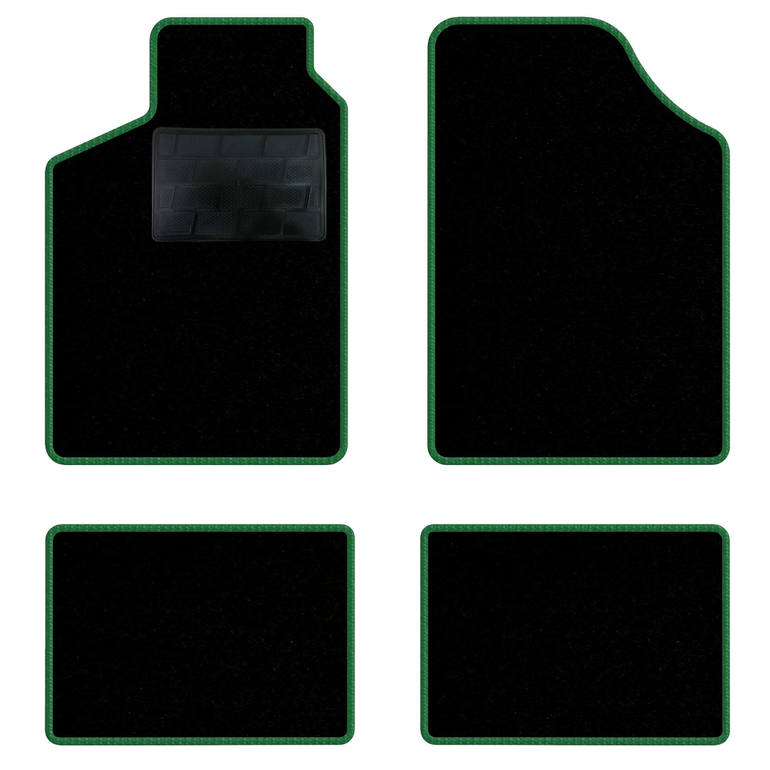 QUEMAR Tappetini Auto Su Misura Per Renault Clio II 1998-2005 - Set 4 Pezzi Moquette Con Ricamo Rosa E Bordo Personalizzato - 4