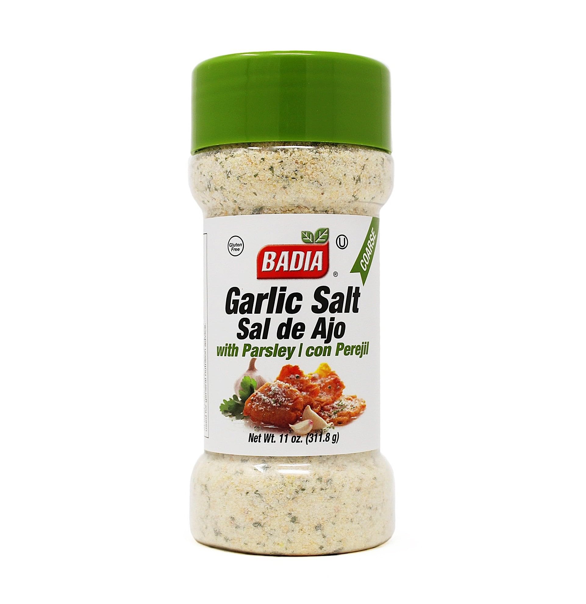 Badia Garlic Salt with Parsley 11 oz – Savory Blend with Bold Garlic Flavor, Salt & Bright Herb Finish