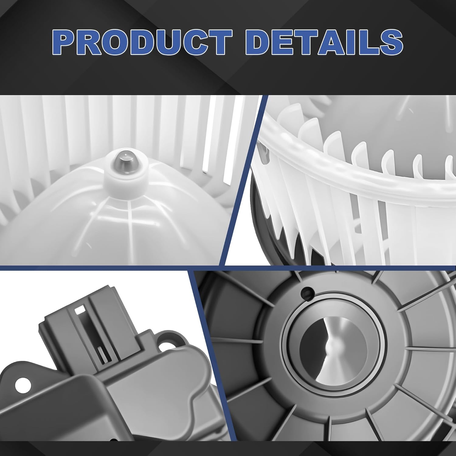 PartsFlow 700345 HVAC Blower Motor for 2017 2018 2019 2020 2021 2022 Kia Forte NIRO Hyundai Ioniq 97113G2000